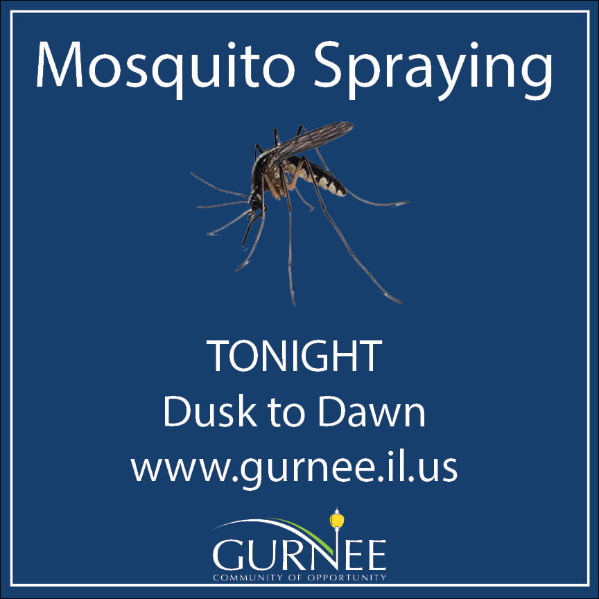 Mosquito Spraying - Tonight, Wednesday, August 31st, 2022 Dusk to Dawn  - North Central Section of Village Only
