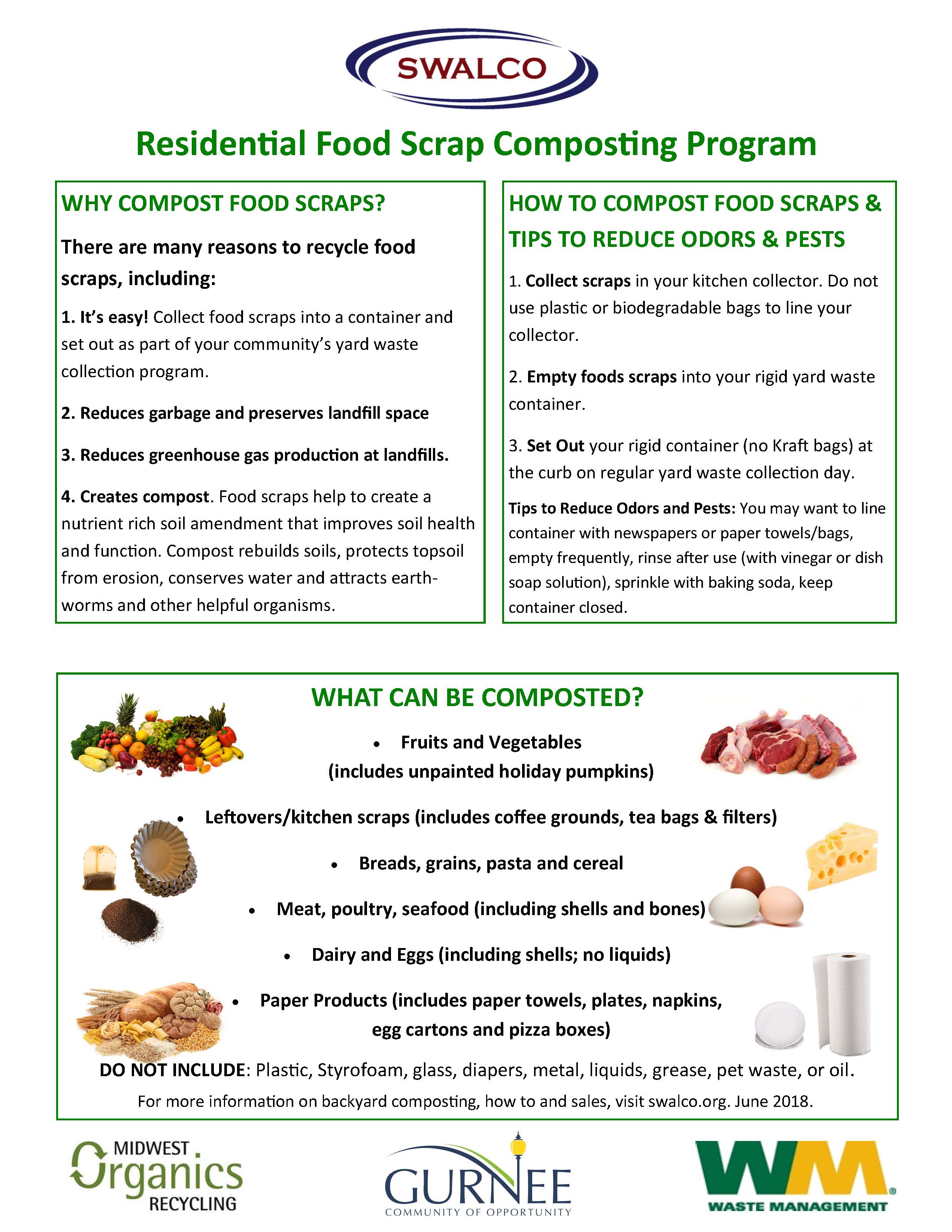 Voluntary Residential Food Scraps Recycling Program Begins July 1st